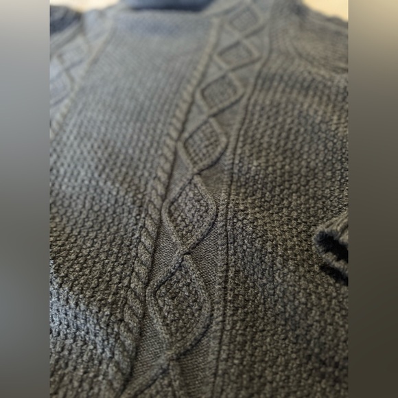 Gap chunky cable knit turtleneck sweater size M - Picture 3 of 6